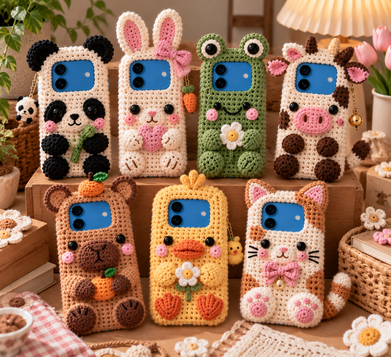 8 Animal Crochet Phone Cases