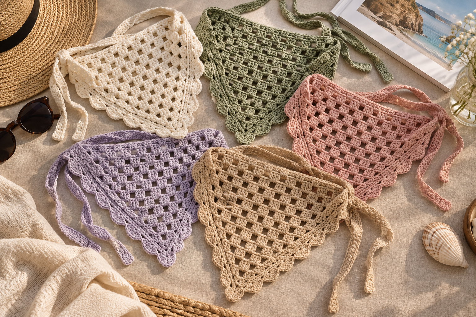 Crochet Bandana Step 2: Working into the Magic Ring