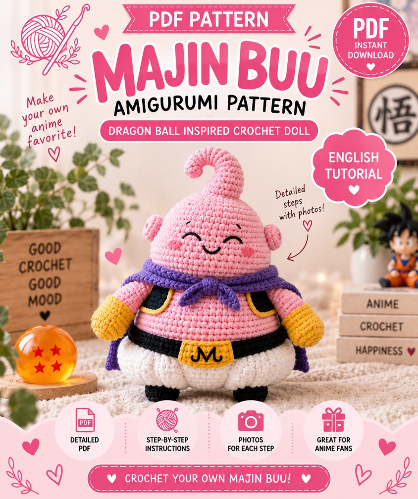 How to Crochet a Majin Buu Amigurumi: Materials, Design Tips & Project Overview
