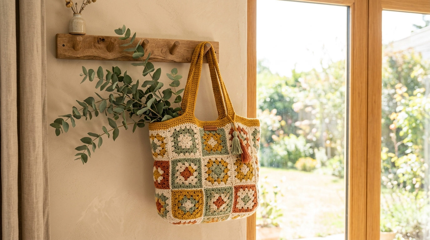 Granny Square Tote Bag